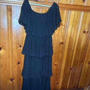 The Clothing Company Black Tiered Maxi Dress